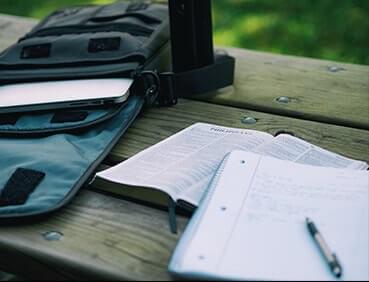 Photo with notepad